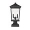 Z-Lite Beacon 2 Light Outdoor Pier Mounted Fixture, Black & Clear Beveled 568PHBS-SQPM-BK - alternate 5